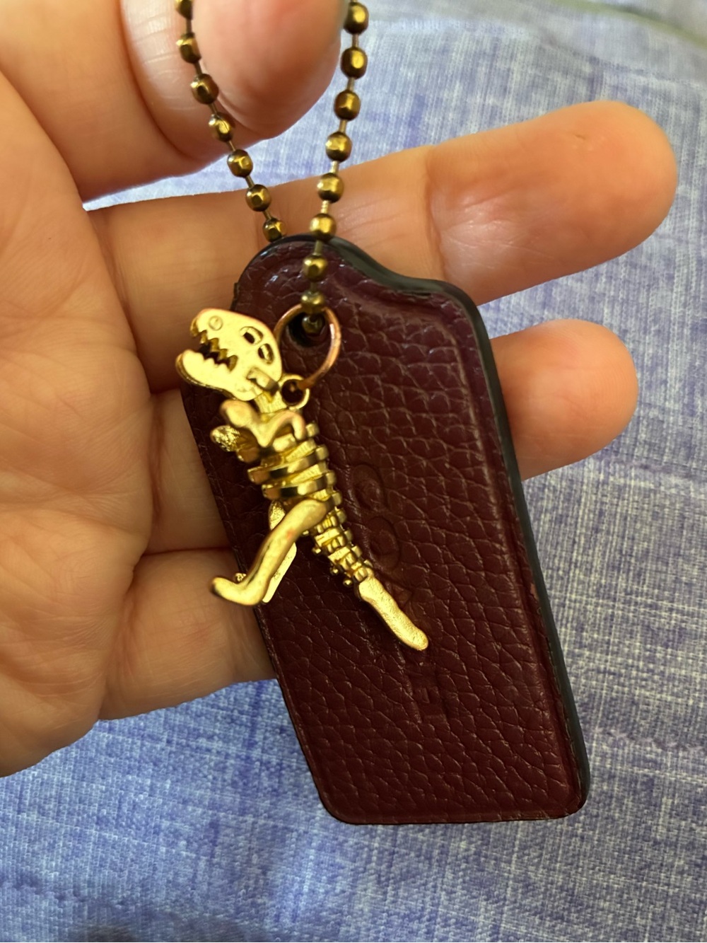 🦖Coach Willow Replacement Tag with unbranded  “rexy” style Charm🦖